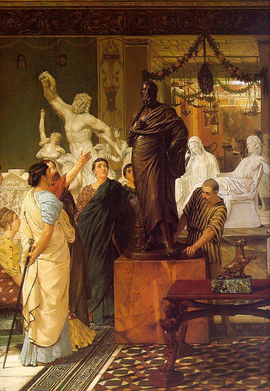 Alma Tadema A Sculpture Gallery Germany oil painting art